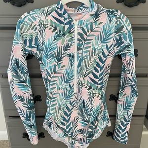 Long Sleeve Bathing Suit with Zipper Medium/6